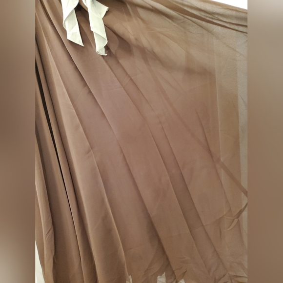 Alfred Angelo - Brown Dress with Sage Green Sash - Picture 3 of 13